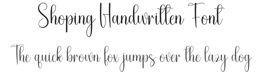 Shoping Handwritten Font by andikastudio — Script Handwritten Font