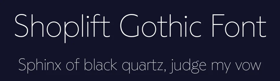 Shoplift Gothic Font by Love Letters — Display Font — thumbnail 2
