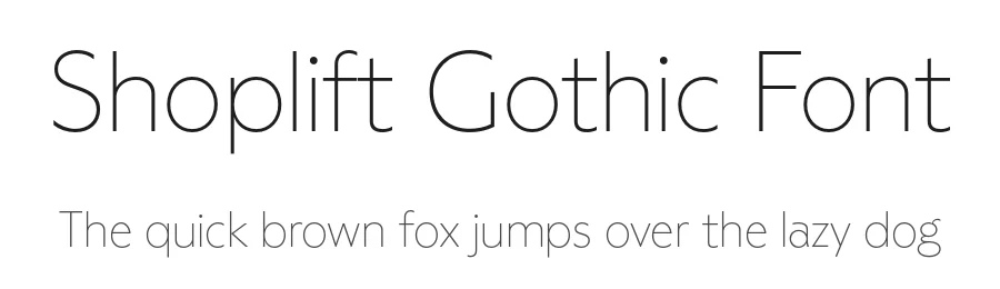 Shoplift Gothic Font by Love Letters โ Display Font