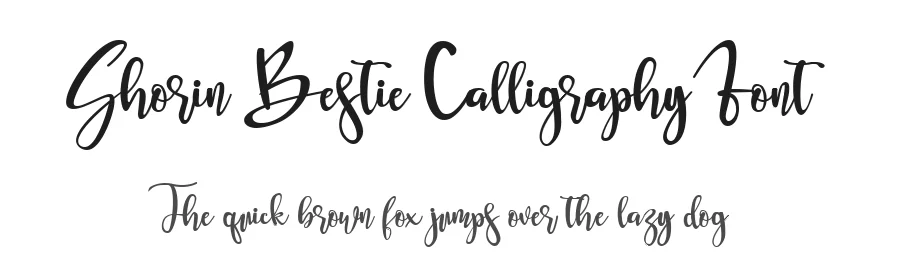Shorin Bestie Calligraphy Font by Namara Creative Studio — Script Handwritten Font