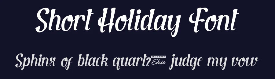 Short Holiday Font by edricstudio — Script Handwritten Font — thumbnail 2