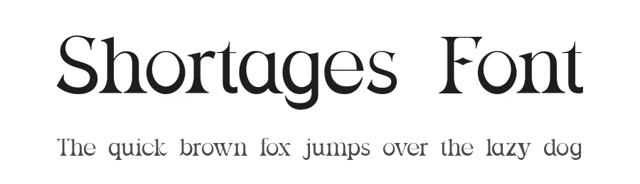 Shortages Font by UICreative — Display Font