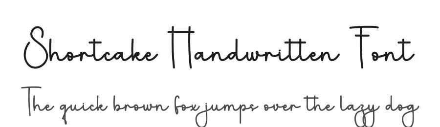 Shortcake Handwritten Font by freshtypeink — Script Handwritten Font