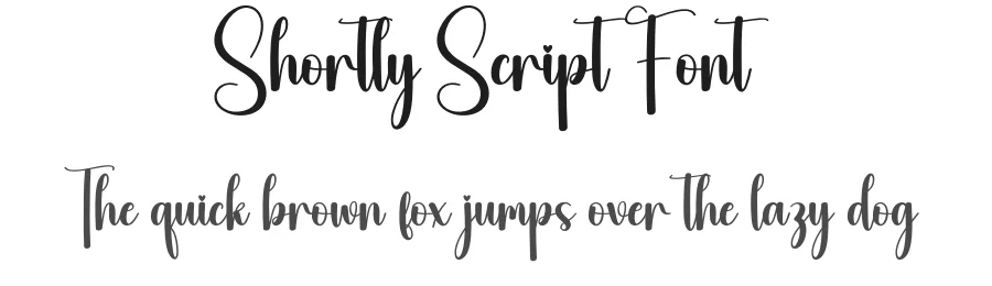 Shortly Script Font by creativeletter — Script Handwritten Font