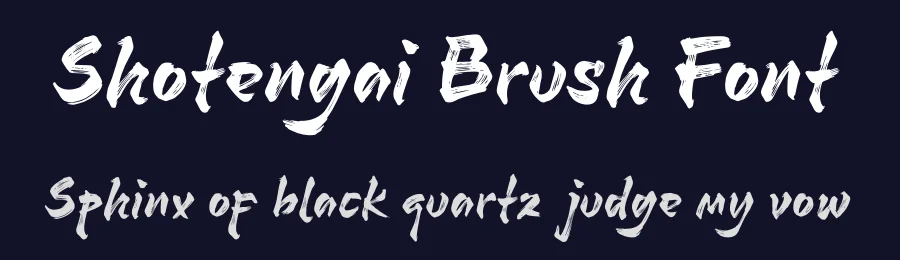 Shotengai Brush Font by tkzgraphic — Script Handwritten Font — thumbnail 2