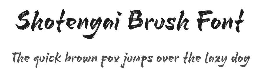 Shotengai Brush Font by tkzgraphic — Script Handwritten Font