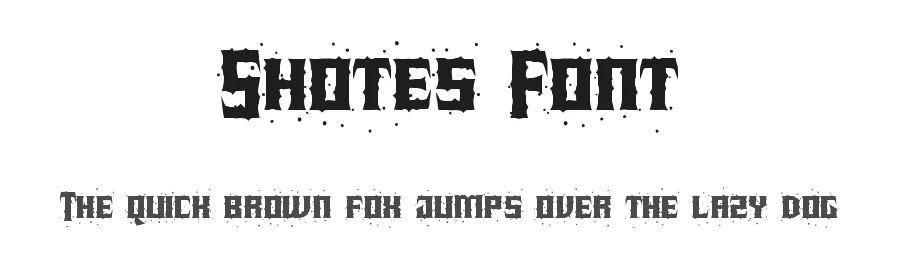 Shotes Font by RaisProject — Display Font