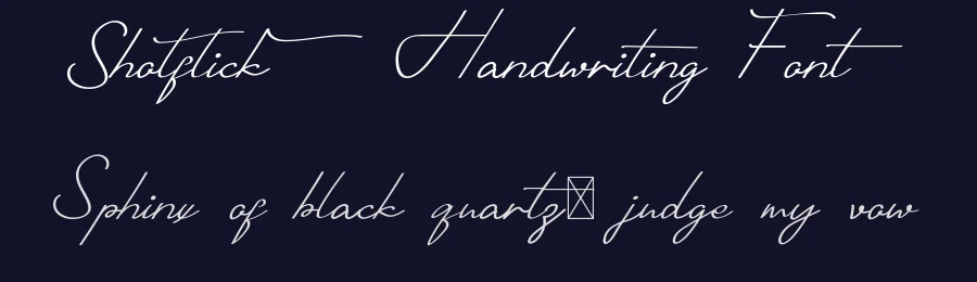 Shotflick Handwriting Font by CalligraphyFonts.net — Script Handwritten Font — thumbnail 2