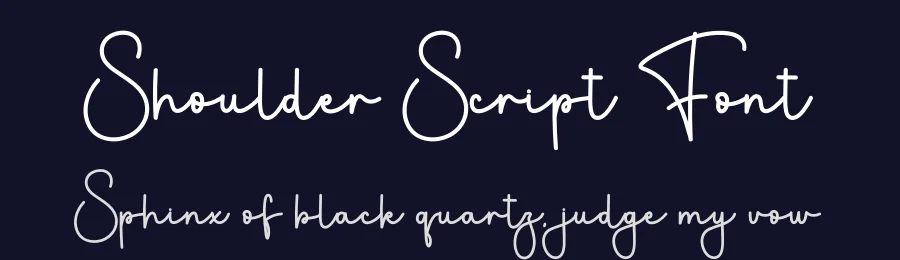 Shoulder Script Font by freshtypeink — Script Handwritten Font — thumbnail 2
