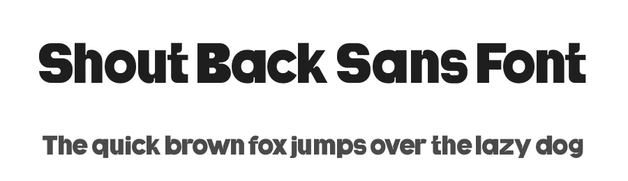 Shout Back Sans Font by timelesstype.co — Sans Serif Font