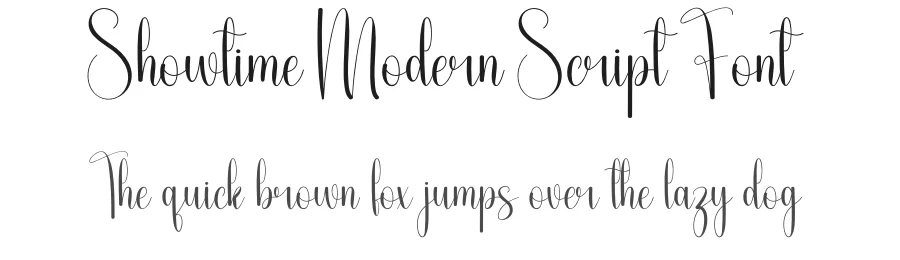 Showtime Modern Script Font by creativeletter — Script Handwritten Font