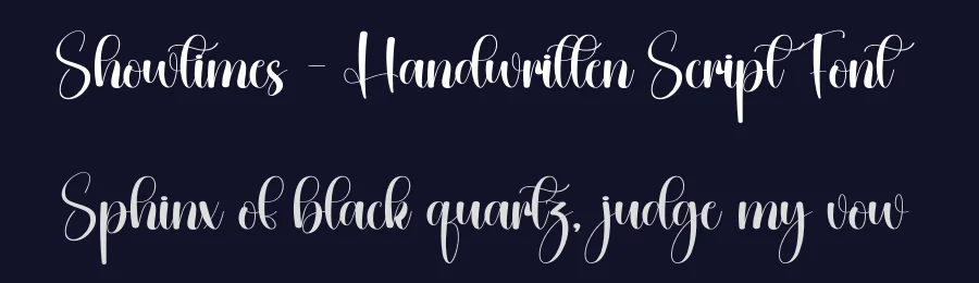 Showtimes – Handwritten Script Font by creativeletter — Script Handwritten Font — thumbnail 2