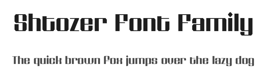 Shtozer Font Family by Pepper Type — Display Font