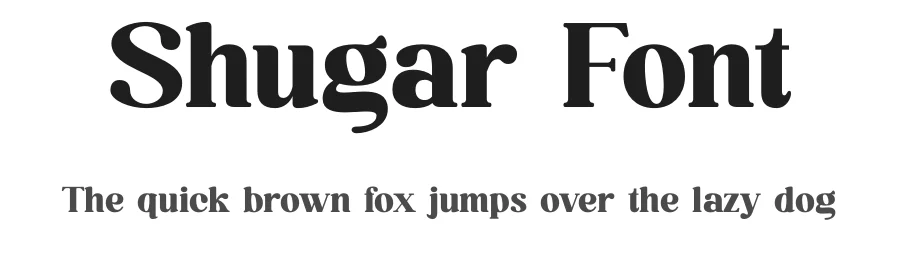 Shugar Font by TypeLogue — Serif Font