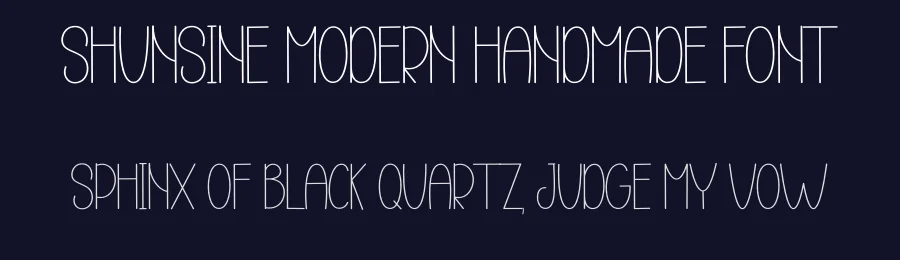 Shunsine Modern Handmade Font by inermediaSTUDIO — Display Font — thumbnail 2