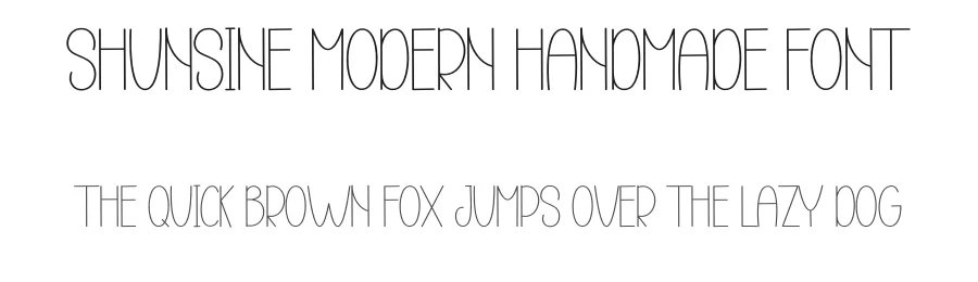 Shunsine Modern Handmade Font by inermediaSTUDIO — Display Font