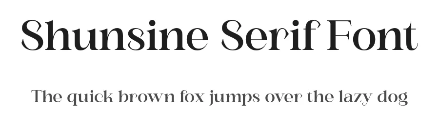 Shunsine Serif Font by Meliora Studio — Serif Font