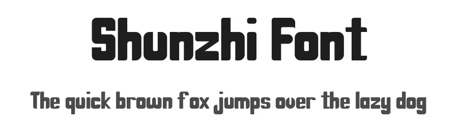 Shunzhi Font by Maiko Hatta — Sans Serif Font
