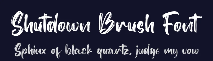 Shutdown Brush Font by Rockboy Studio — Script Handwritten Font — thumbnail 2