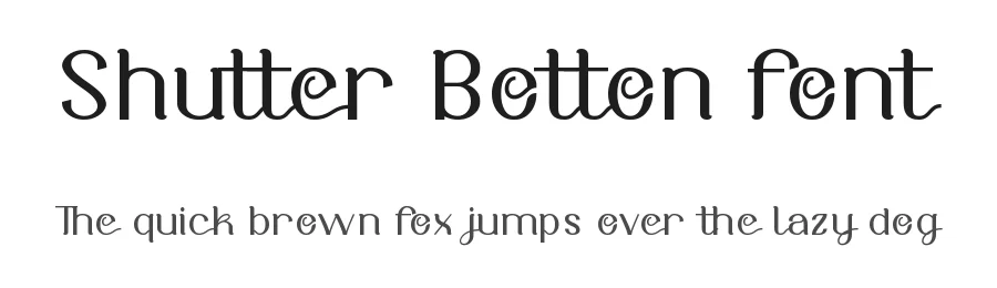 Shutter Botton Font by nihstudio — Serif Font