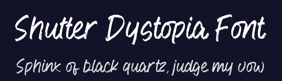 Shutter Dystopia Font by perspectype — Script Handwritten Font — thumbnail 2