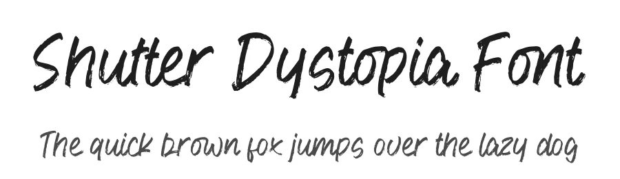 Shutter Dystopia Font by perspectype — Script Handwritten Font