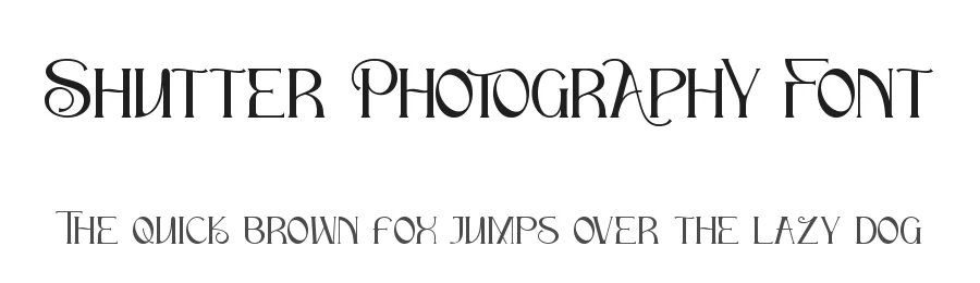 Shutter Photography Font by Thomas Aradea — Serif Font