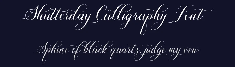 Shutterday Calligraphy Font by Heinzel Std. — Script Handwritten Font — thumbnail 2