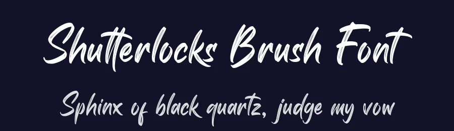 Shutterlocks Brush Font by Almarkhatype Studio — Script Handwritten Font — thumbnail 2