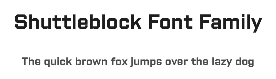 Shuttleblock Font Family by Fort Foundry — Decorative Font