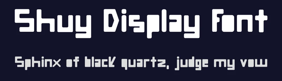 Shuy Display Font by Kumschlies — Display Font — thumbnail 2