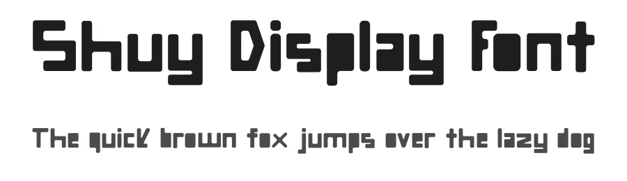 Shuy Display Font by Kumschlies โ Display Font