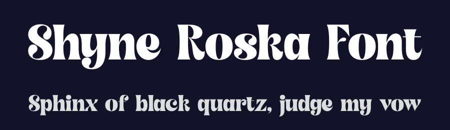 Shyne Roska Font by timelesstype.co — Display Font — thumbnail 2