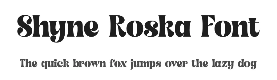 Shyne Roska Font by timelesstype.co — Display Font