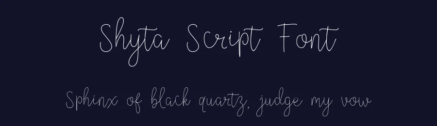 Shyta Script Font by Bestfontstudio — Script Handwritten Font — thumbnail 2
