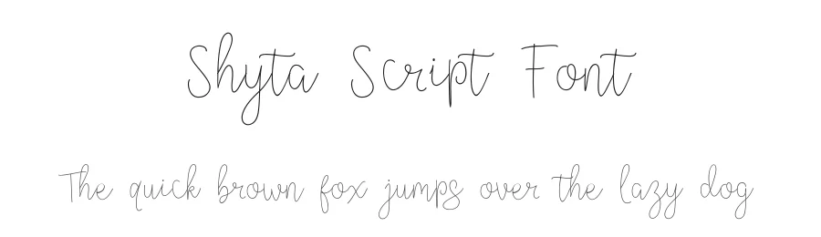 Shyta Script Font by Bestfontstudio — Script Handwritten Font