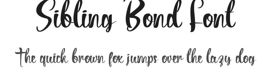 Sibling Bond Font by edricstudio — Script Handwritten Font