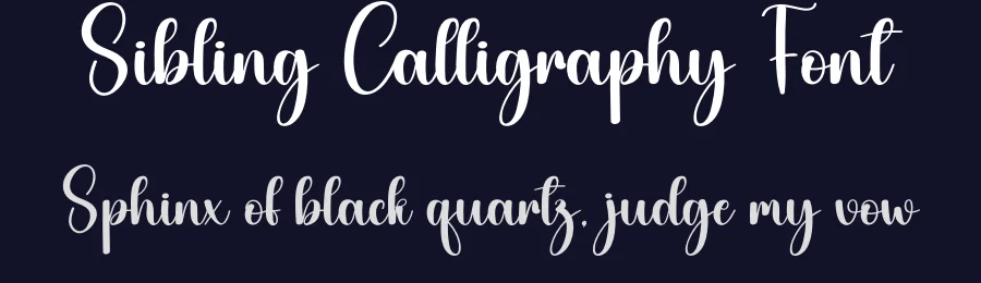 Sibling Calligraphy Font by creativeletter — Script Handwritten Font — thumbnail 2