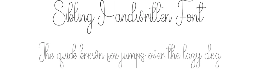 Sibling Handwritten Font by andikastudio — Script Handwritten Font