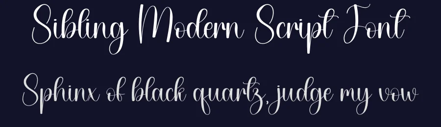 Sibling Modern Script Font by creativeletter — Script Handwritten Font — thumbnail 2