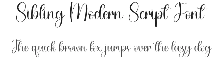 Sibling Modern Script Font by creativeletter — Script Handwritten Font