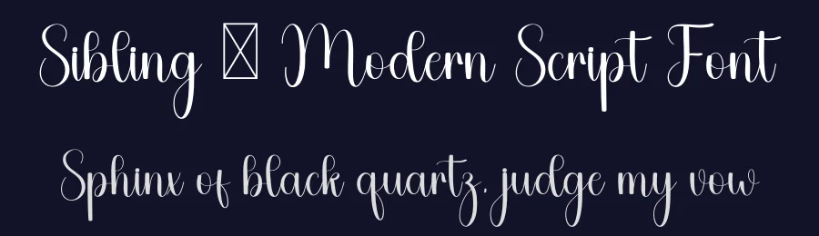 Sibling – Modern Script Font by freshtypeink — Script Handwritten Font — thumbnail 2
