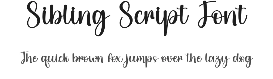 Sibling Script Font by creativeletter — Script Handwritten Font
