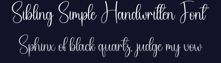 Sibling Simple Handwritten Font by creativeletter — Script Handwritten Font — thumbnail 2