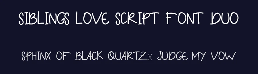 Siblings Love Script Font Duo by edricstudio — Script Handwritten Font — thumbnail 2