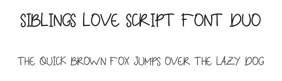 Siblings Love Script Font Duo by edricstudio — Script Handwritten Font