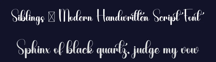 Siblings – Modern Handwritten Script Font by freshtypeink — Script Handwritten Font — thumbnail 2