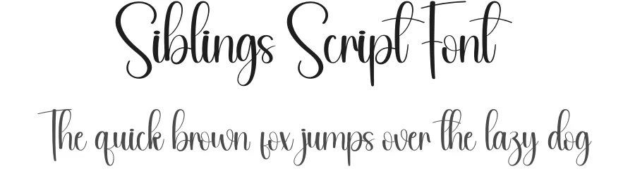 Siblings Script Font by andikastudio — Script Handwritten Font