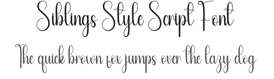 Siblings Style Script Font by andikastudio — Script Handwritten Font