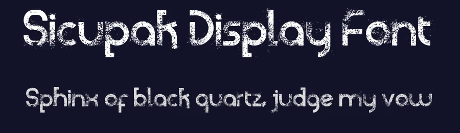 Sicupak Display Font by Jarnawi Saja — Sans Serif Font — thumbnail 2